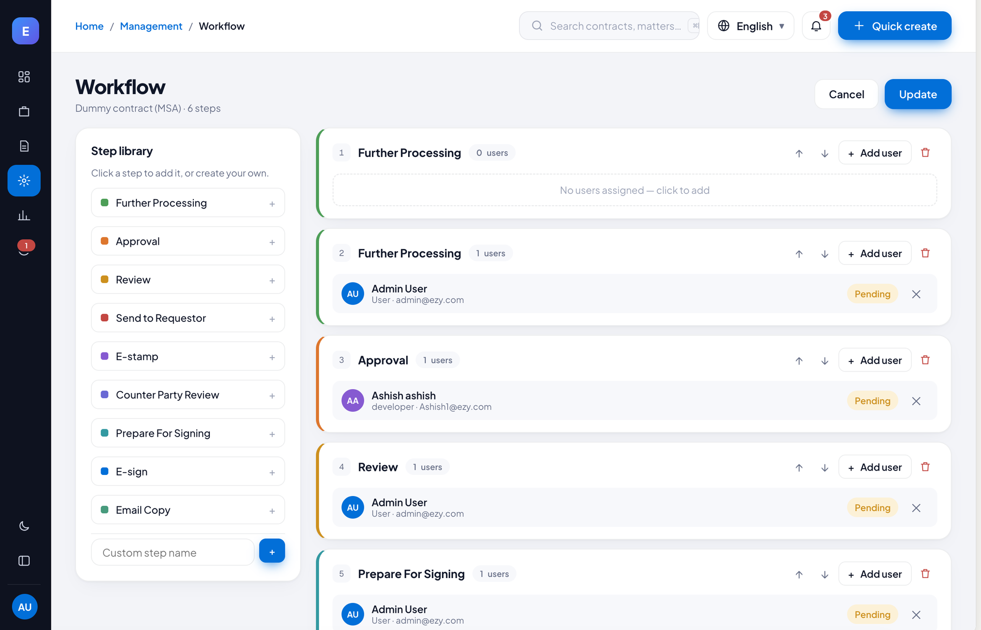 Workflows